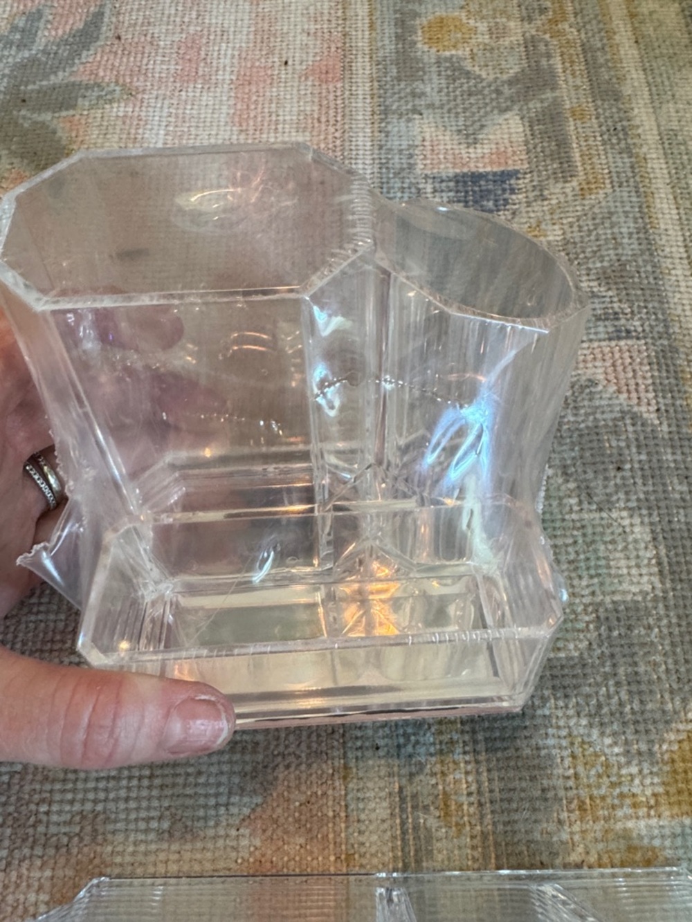 Brand new Clear Acrylic Makeup Brush & Tool Organizer Set x 3 - Picture 5 of 7